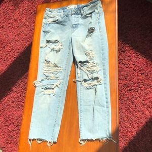 Garage Ripped Blue Jeans